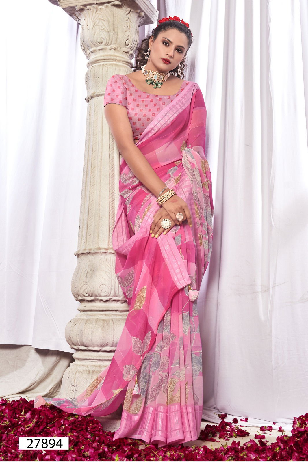 Gaurisha By Vallabhi Printed Daily Wear Georgette Sarees Wholesale Price In Surat